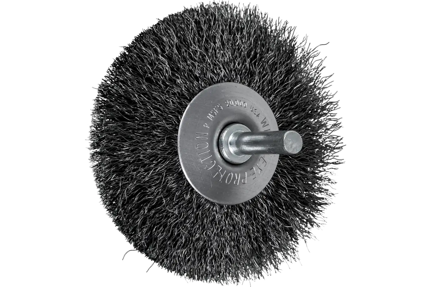 Picture of Pferd Mounted Flared Cup Brush 3" Dia. .006 Carbon Steel 1/4" Shank